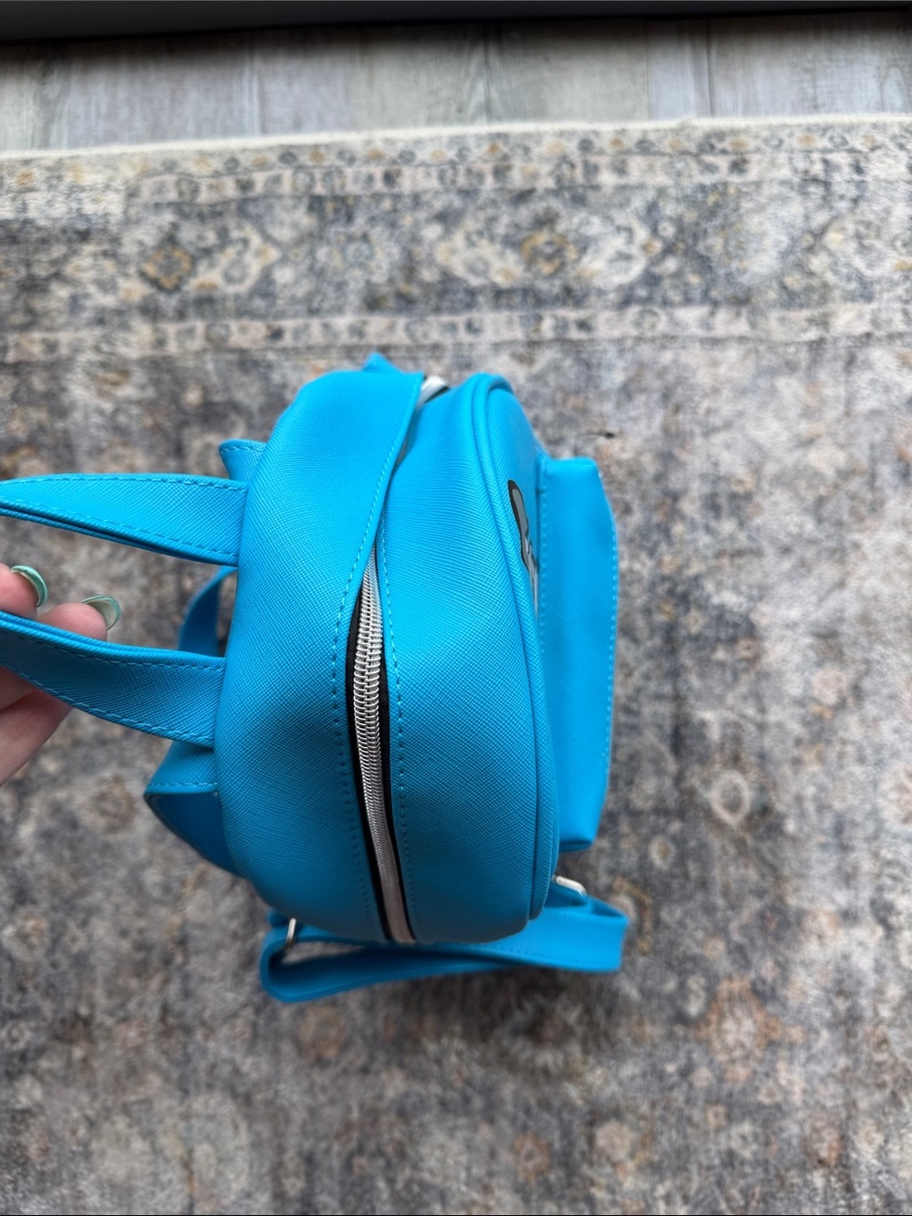 Blue Dog Print mini backpack by marc tetro - Picture 5 of 5